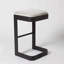 Upholstered Bar Stool with Metal Frame