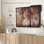 Carte "Impression sur toile carte du monde en bois"-101457470