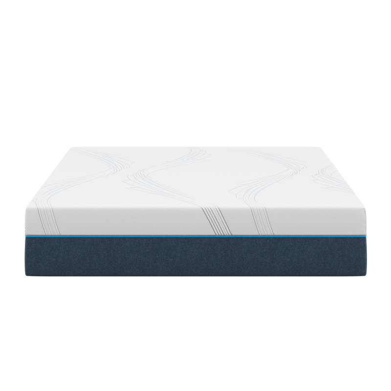 Nautica Home Medium Gel Memory Foam Mattress with Cooling Air Flow Layers, Bed-in-a-Box, King, 8"