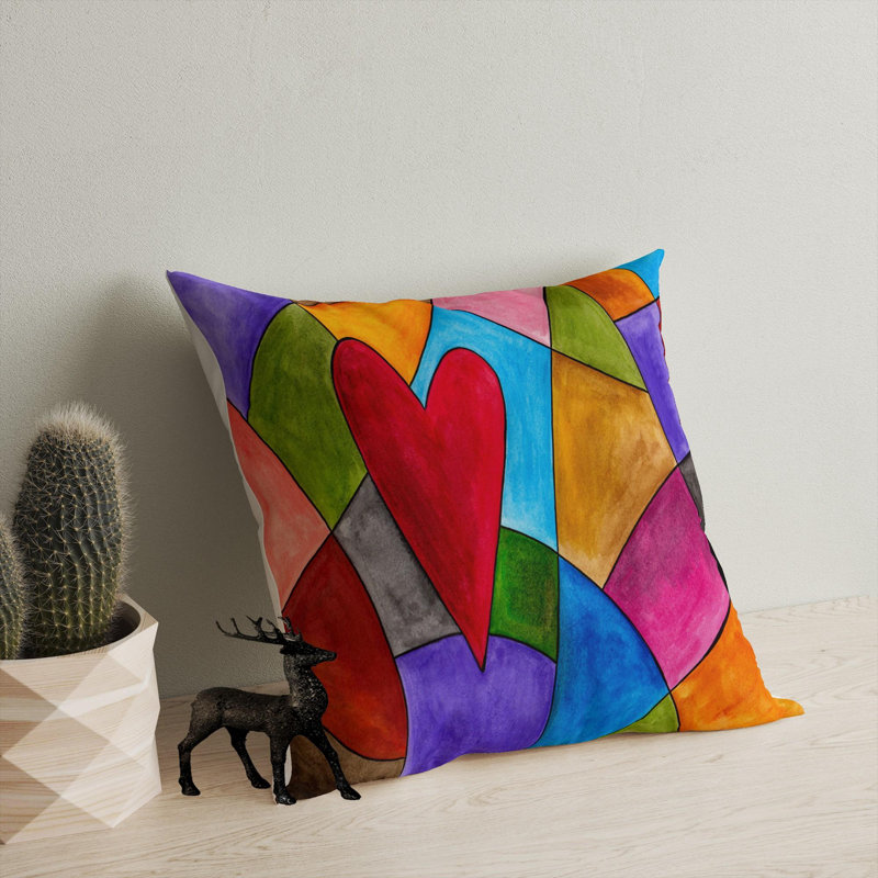 Coussin lavable de qualité supérieure, 17,0 x 17,0 pouces, 50% coton / 50% polyester, rembourrage en silicone, fermeture à glissière dissimulée | Doux, confortable et repassable | Parfait pour la décoration intérieure, le salon et la chambre à cou