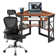 Corner Metal Base Computer Desk
