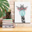  «Bubble Gum Giraffe» par Rachel Nieman, art mural sur toile, 12 po x 16 po-1497241685