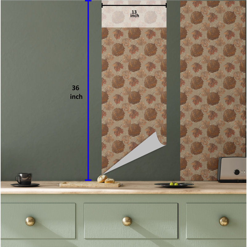 Papier peint auto-adhésif Bay Isle Home ™, L 36 po x l 13 po