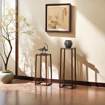Solid Wood Plant Stand: Sturdy by Zhang