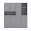 Lit escamotable avec armoire supérieure, tablettes-763922153