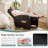 Ergonomic Massage Recliner Chair, 160° Manual Reclining Lounge Chair with 8 Modes & Remote Control-569041217