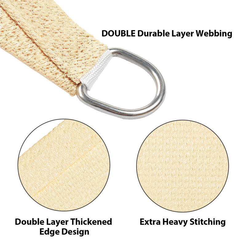 Triangle Shade Sail, 9.9 (ft.) x 11.9 (ft.)