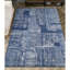 Tapis bleu / gris tissé à la main de haute qualité-71827763