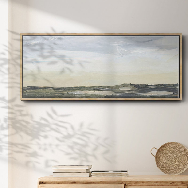 Green Ridge I- Framed Canvas