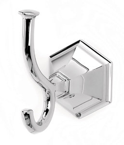 Nicole Single Robe Hook, Polished Chrome