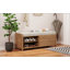 Banc à chaussures avec rangement et coussin, banc de rangement à volets vieillis avec charme rétro pour le salon, vestibule-921055941
