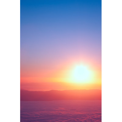 Pink Sunset - Wrapped Canvas Print