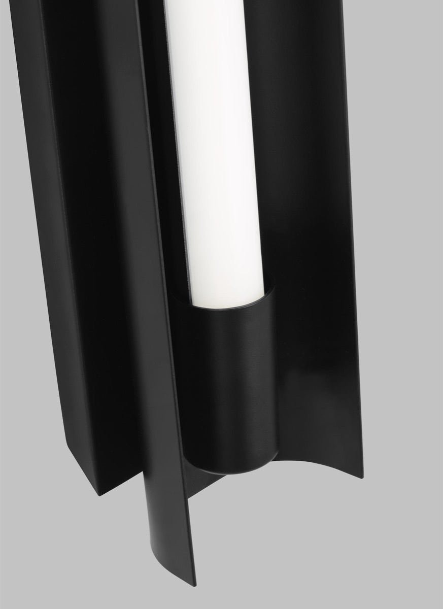 Single Dimmable LED Bath Bar, Midnight Black