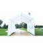 Abri d'auto robuste 10 'X 20' - Conception triangulaire stable, tiges de mise à la terre, parois latérales détachables et