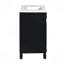 Meuble-lavabo avec lavabo supérieur, armoire de rangement moderne avec 2 portes à fermeture douce et 2 tiroirs, meuble-lavabo simple-115688368