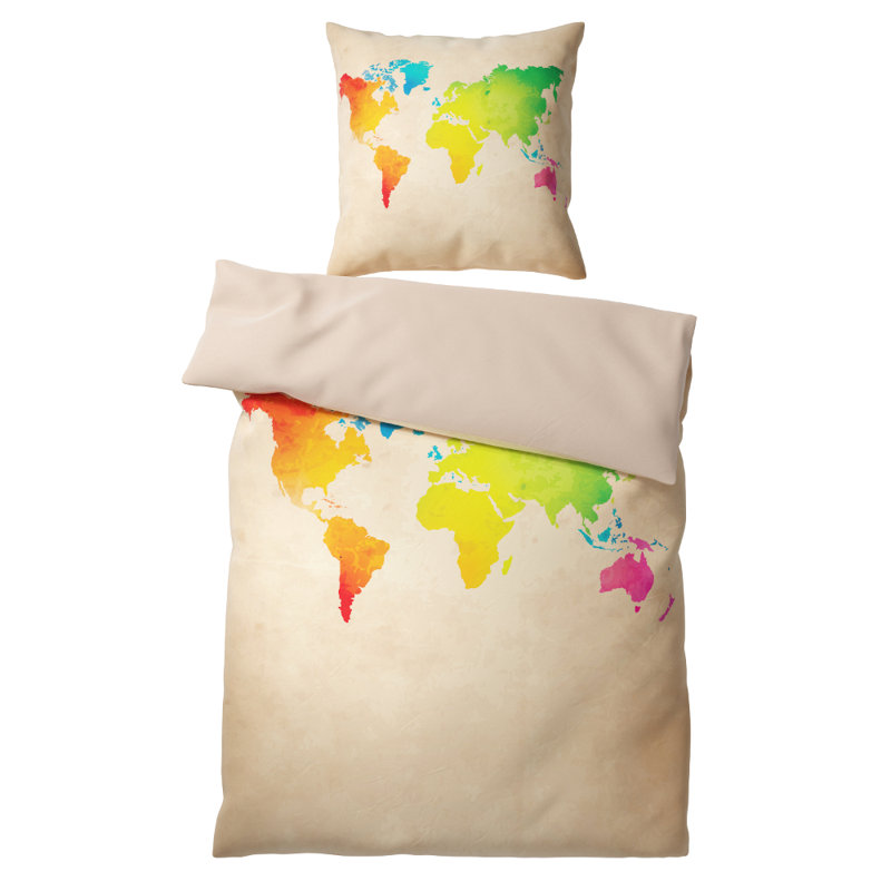 Cotton No Pattern Duvet Cover Set with Pillowcases