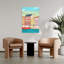 Copenhagen Colorful Vibrant Abstract Seagull Architecture City Wall Art Print-1375118856