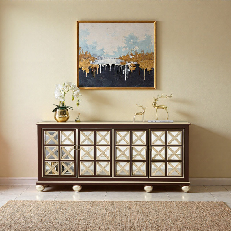 High-end large-capacity sideboard, 35.43" H x 78.74" W x 15.75" D