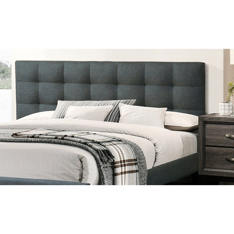 Base de lit plateforme, lit moderne avec tête de lit pour la chambre à coucher