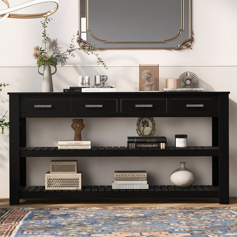 Tout 62.2'' Console Table, Black