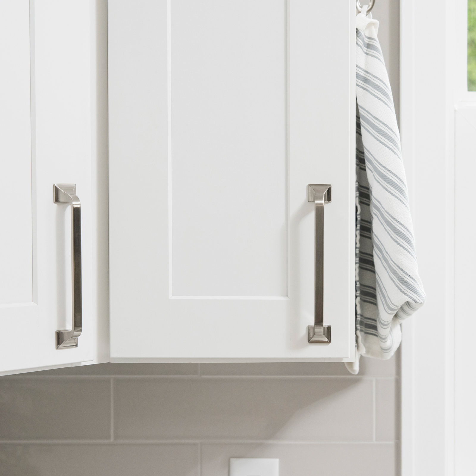 Forge Farmhouse Cabinet Pull, 3-3/4", Satin Nickel, 10