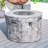 Terraflame Round Faux Wood Fire Pit Table For Outdoor Use