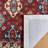 Armintha Geometric Handmade Tufted Wool/Cotton Red/Blue Area Rug-2033006107