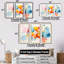 «Pastel Color Geometric Ink Collage IV», art mural géométrique-460681732-460681728