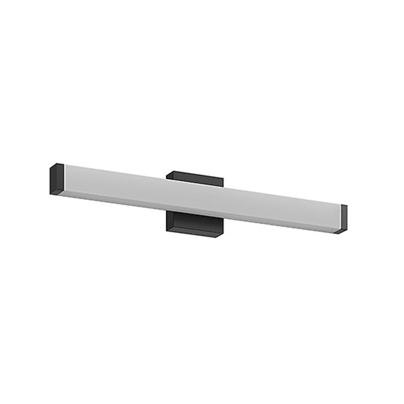 Lumière de meuble-lavabo noir - lumières de meuble-lavabo modernes de 25 pouces pour salle de bain - lumières de salle de bain à DEL 14 W sur miroir blanc froid 6000K