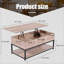 Table basse à 4 pieds avec rangement Lift Top