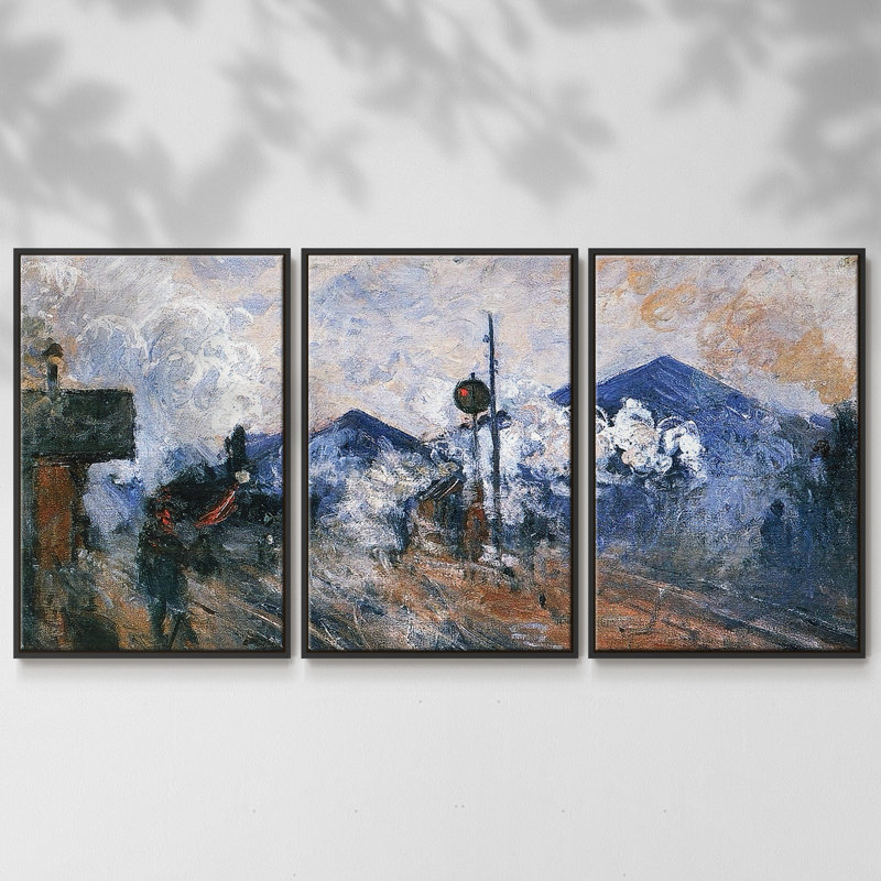 Saint 3 pièces, H 24 po x l 48 po x P 2 po, Noir
