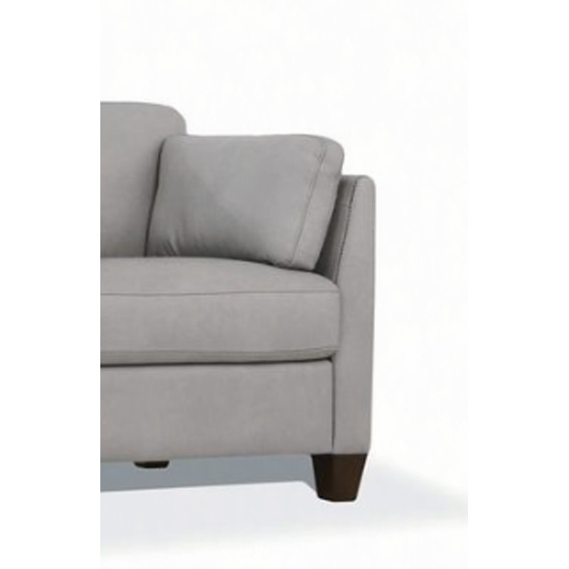 Chaise en cuir Matias Dusty (assemblée)