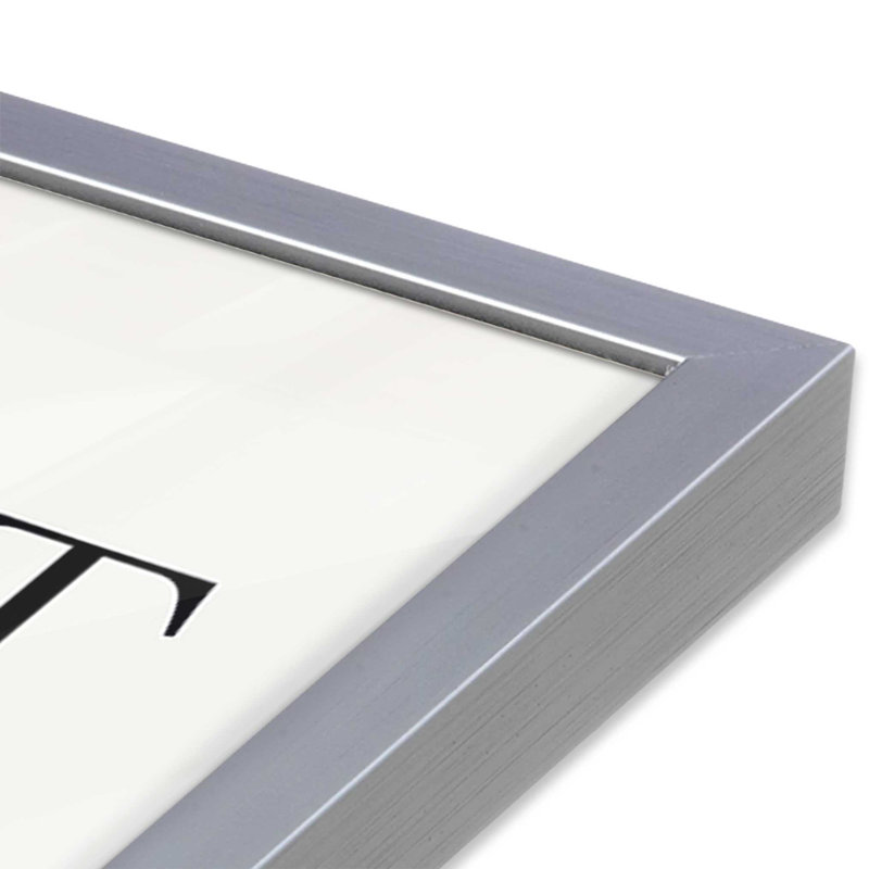 Flowing Forms v1 Print, Polished Chrome Picture Framed, 24" H x 18" W x 1.25" D