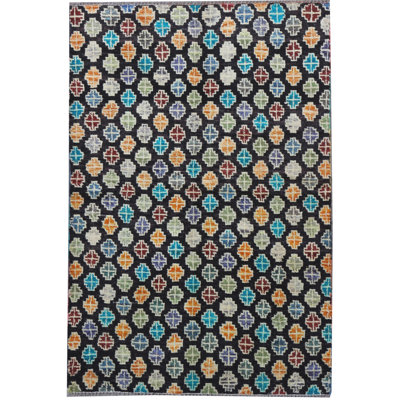 Geometric Hand Knotted Area Rug