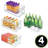 mDesign Plastic Stackable Kitchen Organizer Storage Bin