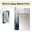 «Deep Knowing Abstract» en bleu royal et or VI - peinture abstraite, miroir mural moderne, art mural-1239960579