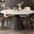 Light Luxury Modern Marble Round Dining Table Set