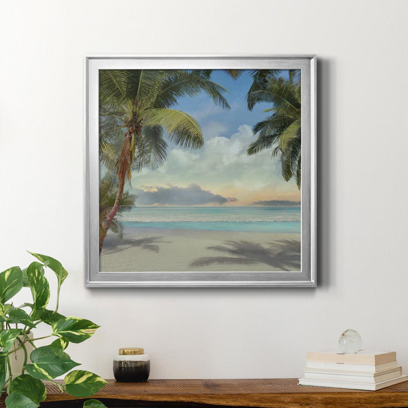 A Found Paradise I - reproduction de photo sur toile encadrée, H 22,5 po x l 22,5 po x P 1,5 po, Argent
