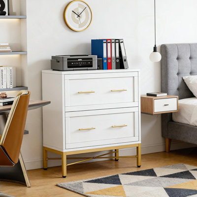 Office File Cabinet,2-Drawer File Cabinet,Sleek Design Storage Cabinet