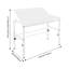 Bureau de dessin de table rectangulaire réglable au sol inclinable