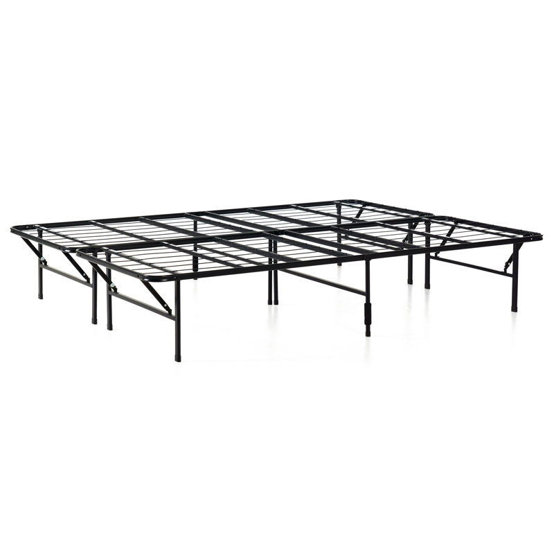 6" Medium Firm Memory Foam Mattress and 14" Foldable Steel Bed Frame Bundle - Sleep by Wayfair™, King, King
