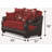 Gratton 51" Recessed Arm Sofa Bed