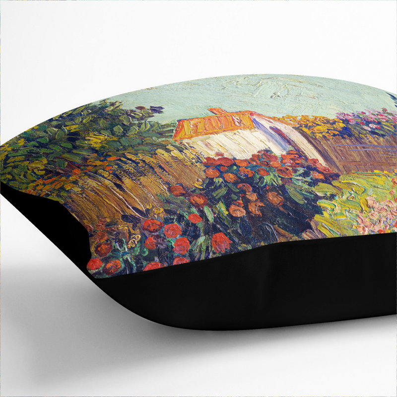 Square Cushion, 40cm H x 40cm W x 15cm D, Black