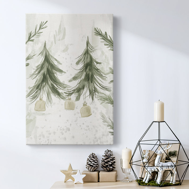 Art des Fêtes de Noël - Toile tendue avec châssis CCDA, H 27 po x l 18 po