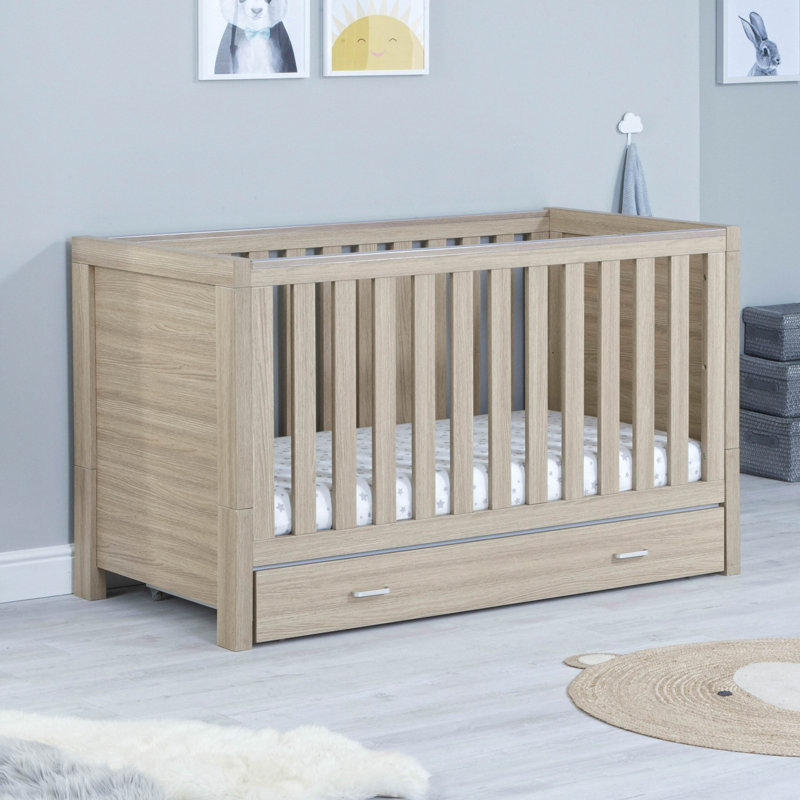Luno Cot Bed, Yes, Oak
