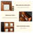 Retro Solid Wood End Table-1625270861