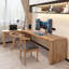 Burlywood L-Shaped Solid Wood desk-1714551667-1714551657