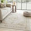 Tapis beige lavable 3 x 5 po Vintage