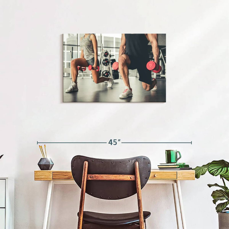 Sireci Lunges Exercise, 20" H x 30" W