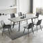 Ensemble de salle à manger extensible pour 6 personnes Iras, ensembles de table de salle à manger 61,4 po-152025005